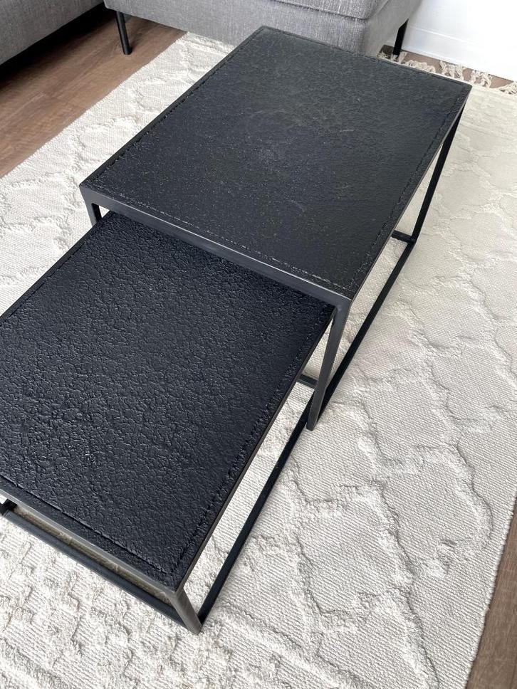 Design Bijzettafels Blom Interieur | 2 metalen tafels, Huis en Inrichting, Tafels | Bijzettafels, Zo goed als nieuw, Vierkant