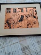 te koop 3 koper gravure schilderijen  ingst bakkers gilde, Ophalen of Verzenden