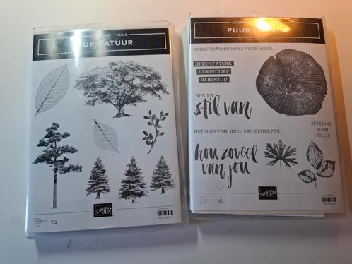 Stampin up stempelset en bijbehorende stansen: puur natuur, Hobby en Vrije tijd, Stempelen, Zo goed als nieuw, Ophalen of Verzenden