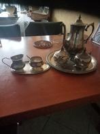 Zilveren Koffie- en Theeservies, Antiek en Kunst, Antiek | Goud en Zilver, Ophalen of Verzenden, Zilver