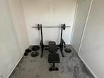 Squat rek/Bench press rek + 120kg gewicht, Sport en Fitness, Fitnessmaterialen, Ophalen of Verzenden, Gebruikt, Borst, Fitnessbank