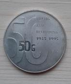 Zilveren 50 Gulden 1945-1995 Bevrijding, Ophalen of Verzenden, Koningin Beatrix, 50 gulden, Zilver