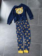 Donkerblauwe panter pyjama 134/140, Ophalen of Verzenden, Maat 134, Zo goed als nieuw