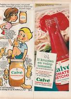 Retro reclame 1966 Calvé pindakaas En ketchup, Verzamelen, Retro, Verzenden, Overige typen