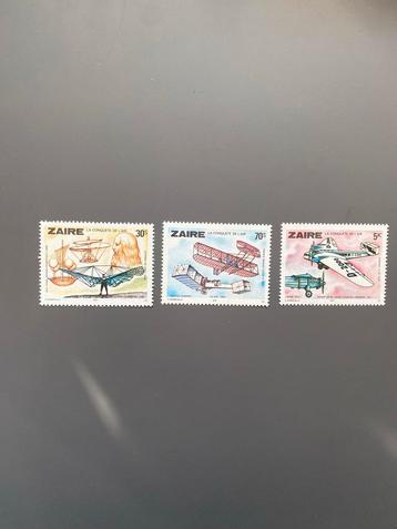 Zaïre - Vliegtuigen - Postfris (3 stuks) beschikbaar voor biedingen