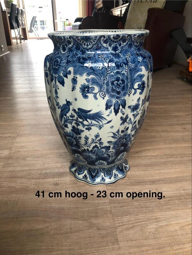 Delfts Blauw Paraplubak - Handgeschilderd, Antiek en Kunst, Antiek | Vazen, Ophalen of Verzenden