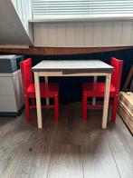 Kindertafel met 2 stoelen, Ophalen, Gebruikt, Tafel(s) en Stoel(en)