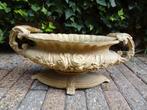 Zanddkleurige Franse gietijzeren Jardiniere/ tuinvaas, Ophalen of Verzenden, Zo goed als nieuw