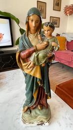 Maria met Jesus, gips, 53cm, Antiek en Kunst, Antiek | Religie, Ophalen of Verzenden