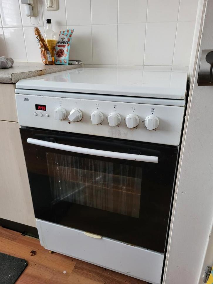 Etna Gasfornuis - Goed Werkend, Glasplaat Los, Witgoed en Apparatuur, Fornuizen, Ophalen
