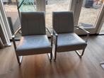 2 kalfsleren fauteuils, Ophalen, Gebruikt, Twee