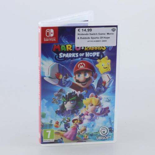 Nintendo Switch Game: Mario & Rabbids Sparks Of Hope, Spelcomputers en Games, Spelcomputers | Nintendo Switch, Zo goed als nieuw