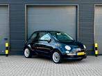 NL FIAT 500 1.2 LOUNGE PANORAMADAK NAVIGATIE CARPLAY AIRCO, 4 cilinders, 840 kg, Leder en Stof, Zwart