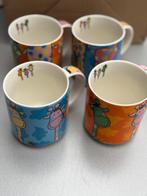 4 leuke koffiemokken, Ophalen of Verzenden, Zo goed als nieuw, Overige stijlen