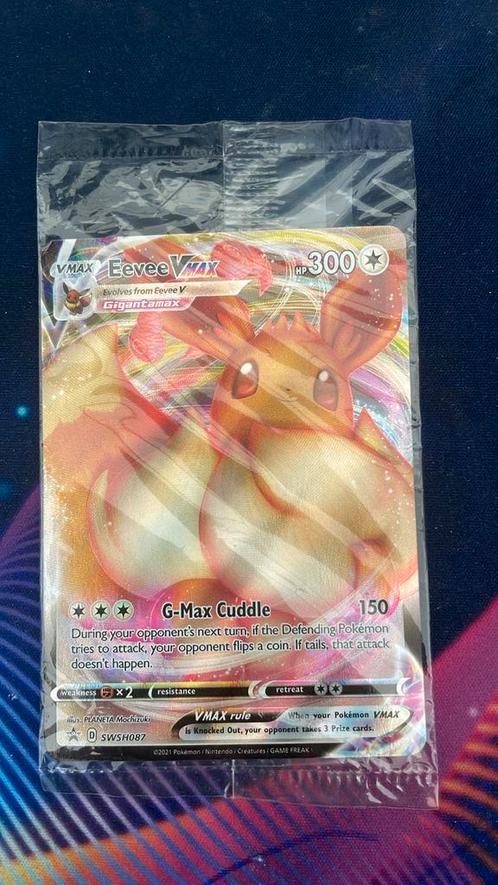 Eevee Vmax, Hobby en Vrije tijd, Verzamelkaartspellen | Pokémon, Nieuw, Losse kaart, Ophalen of Verzenden