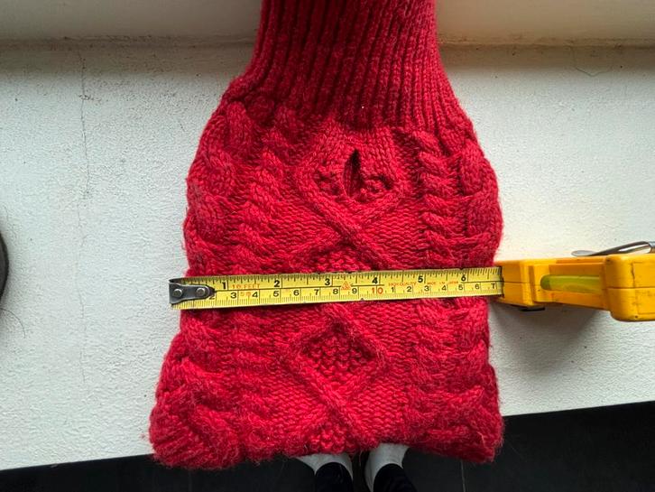 Rood jasje hond, Dieren en Toebehoren, Hondenkleding, Zo goed als nieuw, Hondenjas, Ophalen of Verzenden