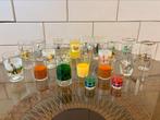 Set van 22 retro vintage glazen limonade fris borrel, Ophalen of Verzenden, Zo goed als nieuw, Overige typen