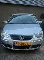 Volkswagen Polo 1.4 2008, Auto's, Voorwielaandrijving, Zwart, 4 cilinders, Leder en Stof