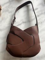Leren schoudertas kleur Coffee bruin, Ophalen of Verzenden, Zo goed als nieuw, Bruin, Schoudertasje