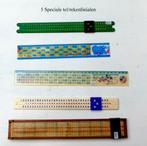 5 stuks heel speciale rekenlinialen, Verzamelen, Verzenden, Zo goed als nieuw