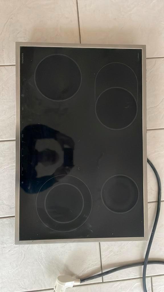 Teab: keramische kookplaat, Witgoed en Apparatuur, Kookplaten, Gebruikt, Inbouw, Keramisch, 4 kookzones, Ophalen