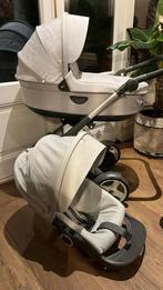 Stokke Trailz Grey Melange - Complete set!, Gebruikt, Combiwagen, Met reiswieg, Ophalen