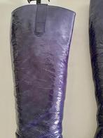 J503 Gabor: mt 39 hoge lak-leren laarzen blauw leer schoenen, Hoge laarzen, Blauw, Gabor, Ophalen of Verzenden