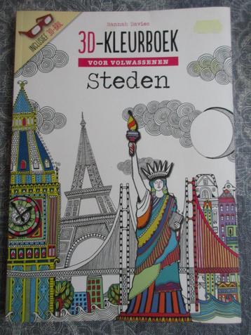 3D kleurboek steden voor volwassenen Hannah Davies  beschikbaar voor biedingen