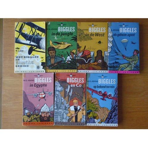 5 Biggles pockets W.E. Johns, Boeken, Avontuur en Actie, Gelezen, Verzenden