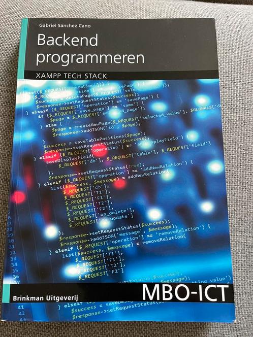 Backend programmeren - MBO-ICT XAMPP Tech Stack, Boeken, Informatica en Computer, Zo goed als nieuw, Programmeertaal of Theorie