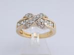 Brede 14 karaat Gouden Ring Baguette Damesring M17, Jw, Verzenden, Nieuw, 17 tot 18