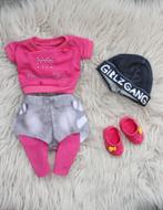 hip kleding setje babyborn 43 /rote zus met crocs en muts, Kinderen en Baby's, Speelgoed | Poppen, Verzenden, Zo goed als nieuw