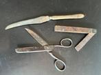 oud gereedschap zwaaihaak, schaar en mes, Antiek en Kunst, Antiek | Gereedschap en Instrumenten, Ophalen
