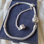 Pandora Armband met Slotje & Beveiligingssluiting, Ophalen of Verzenden, Zo goed als nieuw, Zilver, Zilver