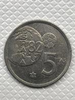 5 peseta PTAS 1980 Juan Carlos Rey de Espana, Postzegels en Munten, Ophalen of Verzenden, Overige landen, Losse munt
