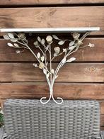 Franse console ijzer roosjes brocante, Ophalen of Verzenden, Gebruikt