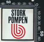 Sticker: Stork Pompen, Ophalen of Verzenden, Zo goed als nieuw, Bedrijf of Vereniging
