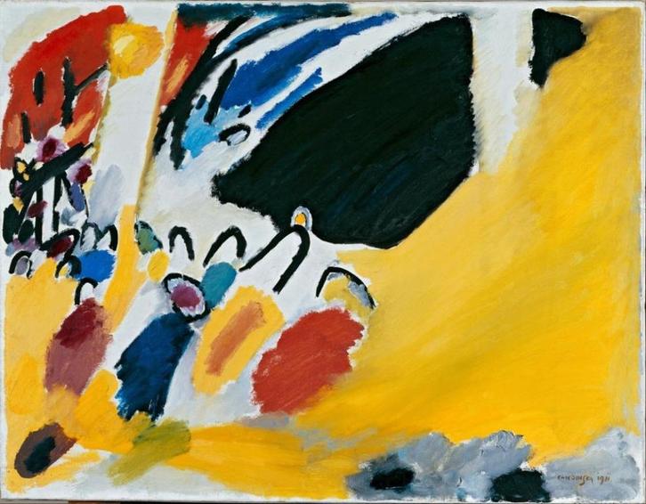 Impressie III - Concert - Kandinsky - 1911, Antiek en Kunst, Kunst | Schilderijen | Modern, Verzenden