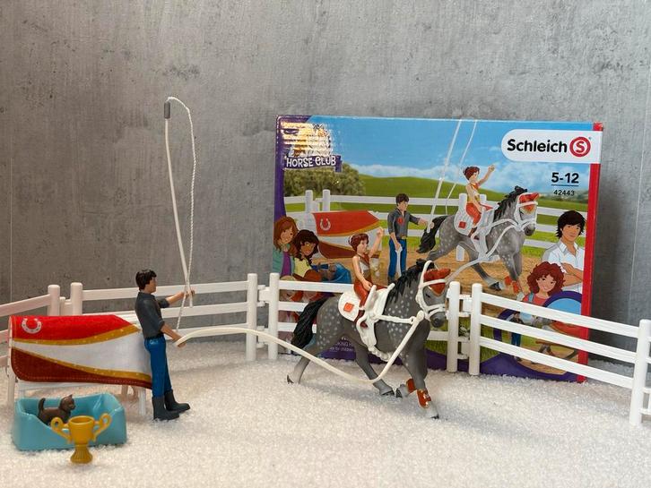 Schleich 42443 Mia's Voltige Set, Kinderen en Baby's, Speelgoed | Overig, Gebruikt, Jongen of Meisje, Ophalen of Verzenden