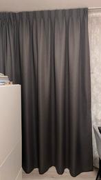 2 mooie Grijze Verduisterende Gordijnen.  252 hoog., Ophalen, 200 cm of meer, Zo goed als nieuw, 200 cm of meer