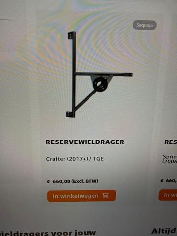 Reservewieldrager VW Crafter/MAN TGE (2017-heden) Nieuw! beschikbaar voor biedingen