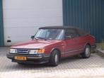 Saab 900 Turbo 16V Cabriolet 1987 Rood, Auto's, Saab, Voorwielaandrijving, Lederen bekleding, 1340 kg, 4 cilinders