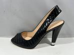 Guess, maat 39.5, elegante zwarte peeptoe schoenen., Guess, Verzenden, Zwart, Sandalen of Muiltjes