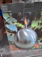 RVS olielampen., Tuin en Terras, Buitenverlichting, Ophalen, Minder dan 50 watt, Nieuw, Netvoeding