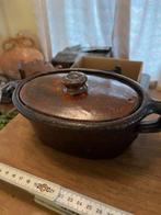 Antieke aardewerken Franse paté pot, Ophalen of Verzenden