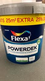 Flexa powerdek 12 liter, Ophalen, Wit, Nieuw, Verf