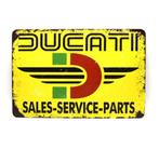 Ducati sales service parts bord, Verzenden, Nieuw, Reclamebord