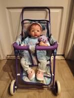 Reborn baby pop, met poppen buggy en knuffeltje, Ophalen