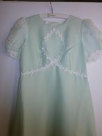 Vintage trouwjurk maat 36 met klein sleepje en diadeem, Ophalen, Zo goed als nieuw, Groen, Trouwjurk