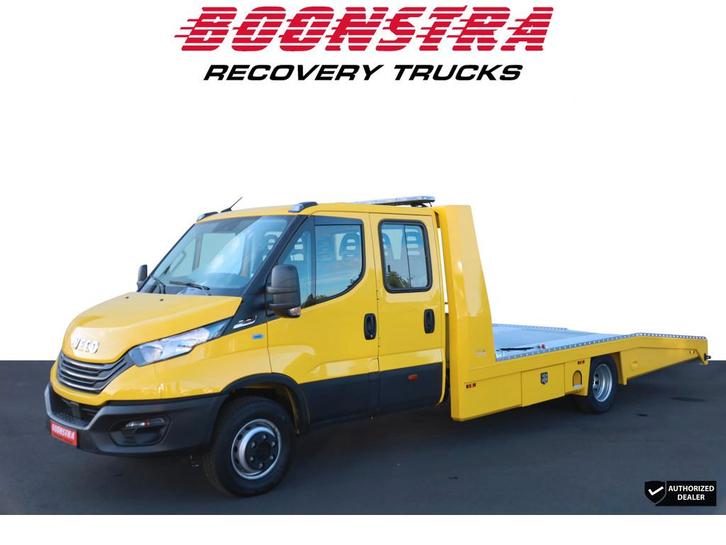 Iveco Daily 70C18 Aut. DoKa Tijhof Aluliner Winch Luchtverin, Auto's, Bestelauto's, Bedrijf, Te koop, ABS, Airconditioning, Alarm